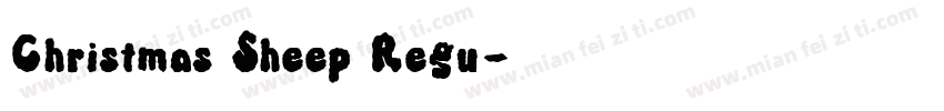 Christmas Sheep Regu字体转换